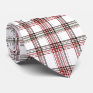 Cravate Tartan à carreaux rouge et vert de Noël classique