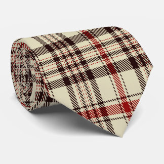 Cravate Tartan Brown      
