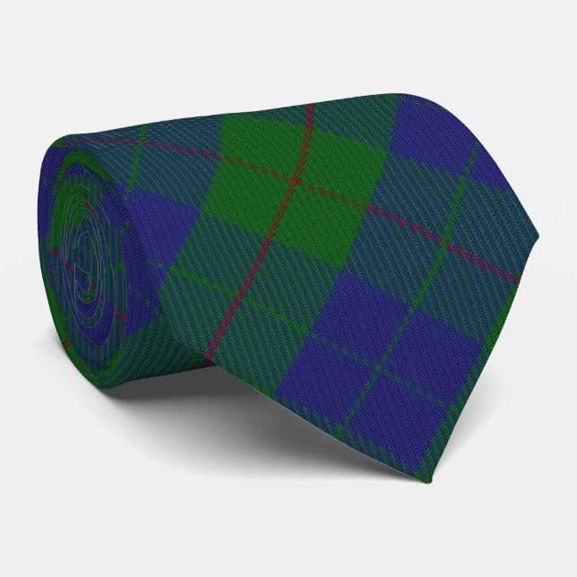 Cravate Tartan de chasse de monogramme de la lettre B de (Roulé)
