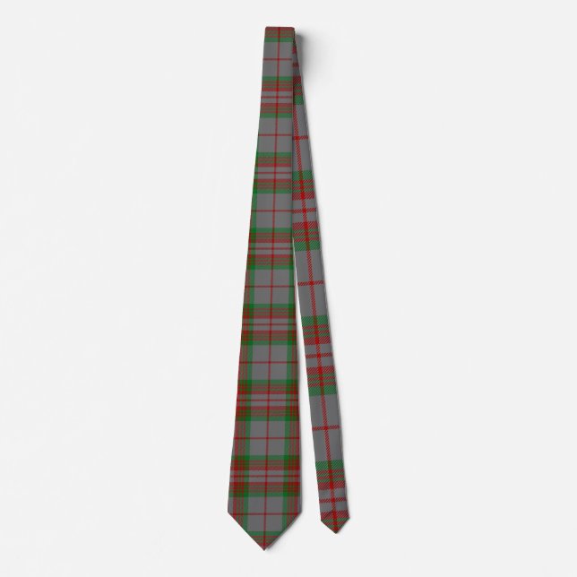 Cravate Tartan de gris de clan (Devant)