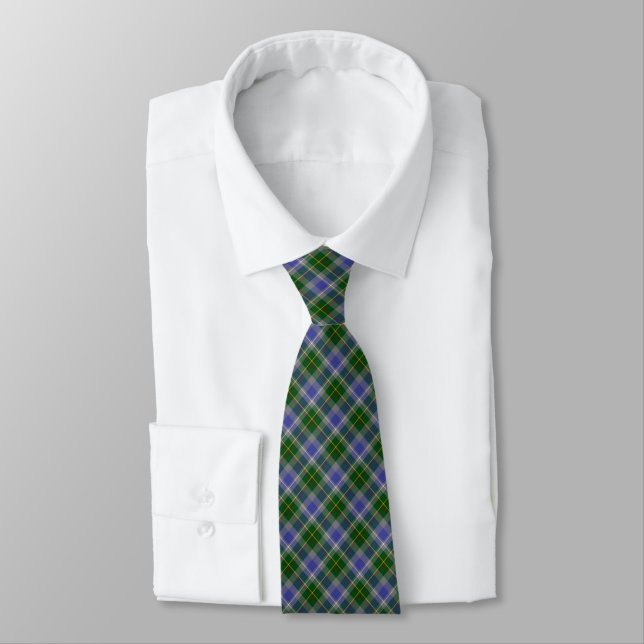 Cravate Tartan d'état du Connecticut (Attaché)