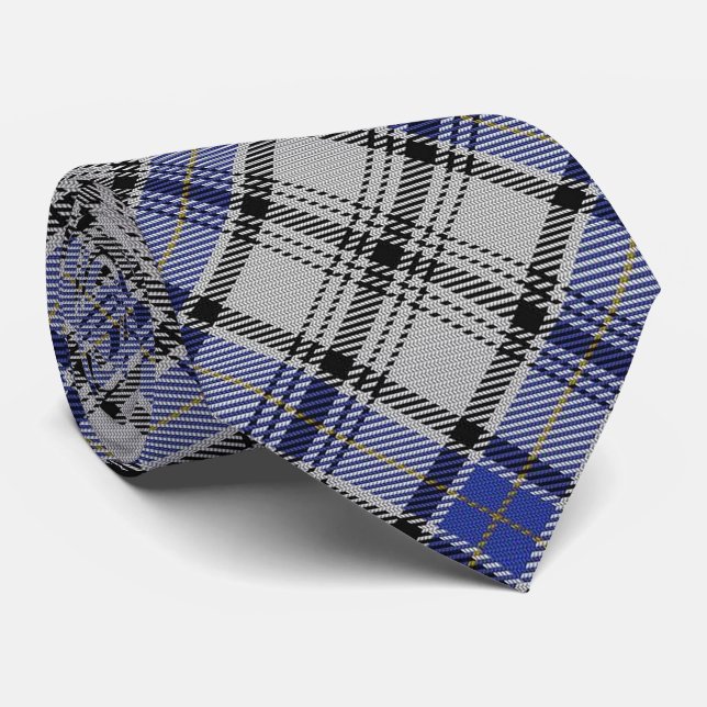 Cravate Tartan écossais de monogramme de Hannay H de clan (Roulé)