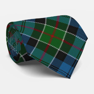 Cravate Tartan écossais de monogramme de la lettre C de