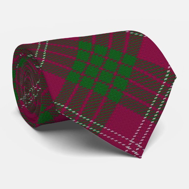 Cravate Tartan écossais de monogramme de la lettre C de (Roulé)