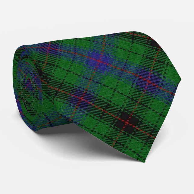 Cravate Tartan écossais de monogramme de la lettre D de (Roulé)