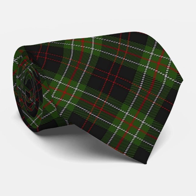 Cravate Tartan écossais de monogramme de la lettre M de (Roulé)