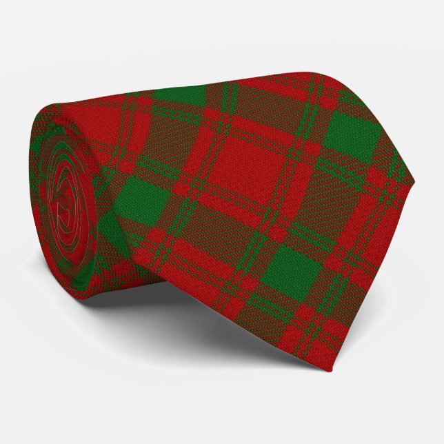 Cravate Tartan écossais de monogramme de la lettre M de (Roulé)