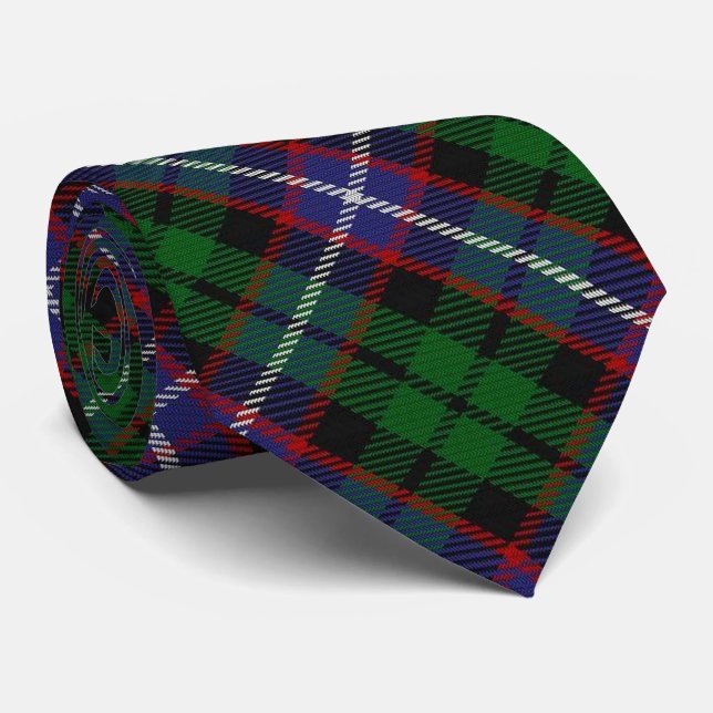 Cravate Tartan écossais de monogramme de la lettre R de (Roulé)