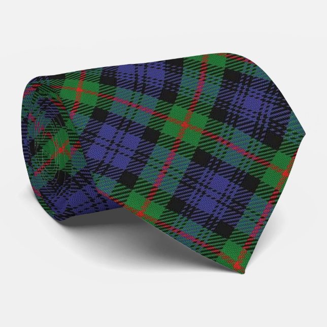 Cravate Tartan écossais de monogramme de Murray M de clan (Roulé)