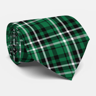 Cravate Tartan écossais vert à carreaux