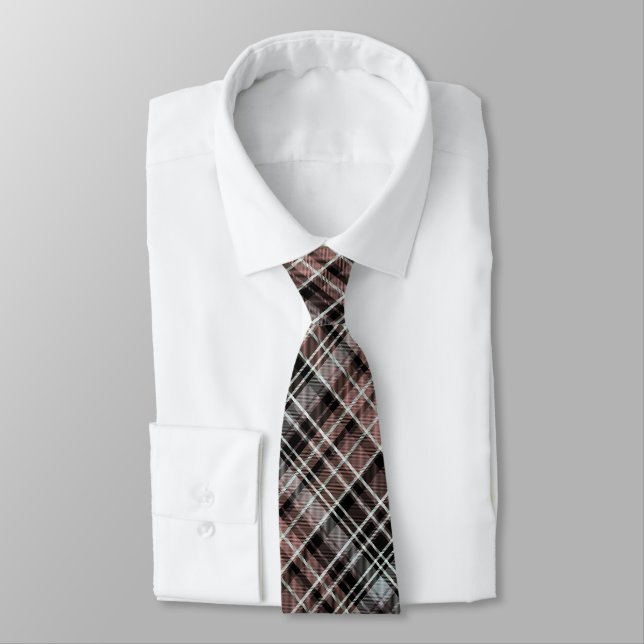 Cravate Tartan plat classique (Attaché)