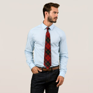 Cravate Tartan Wallace Clan Écossais Motif Plaid