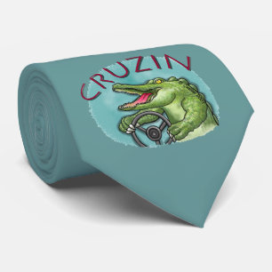Cravate Tatouage de voiture Cruisin Alligator
