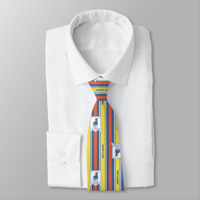 Cravate Ted Lasso | AFC Richmond Logo Motif de bande (Attaché)
