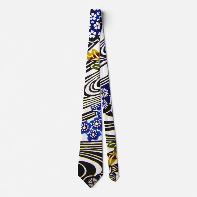Cravate Teinture d'okinawaïen japonaise (Bingata) (Devant)
