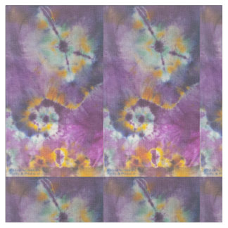 Cravate-teinture Purple et Pansies #1 tissu
