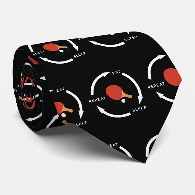 Cravate Tennis De Table Dormir Répéter Le Ventilateur De S (Roulé)