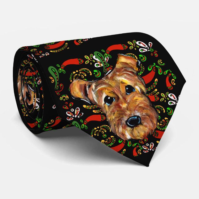 CRAVATE TERRIER AIREDALE       (Roulé)