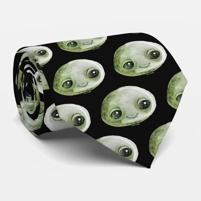Cravate Tête d'Alien (Roulé)
