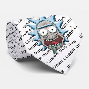 Cravate Tête Pixelette Rick Drooling