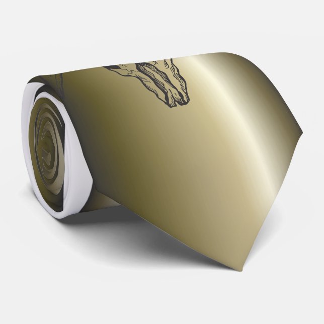 Cravate Texas Longhorn Bull Skull (Roulé)