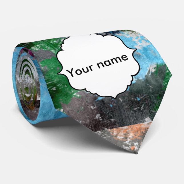 Cravate Texture colorée (Roulé)