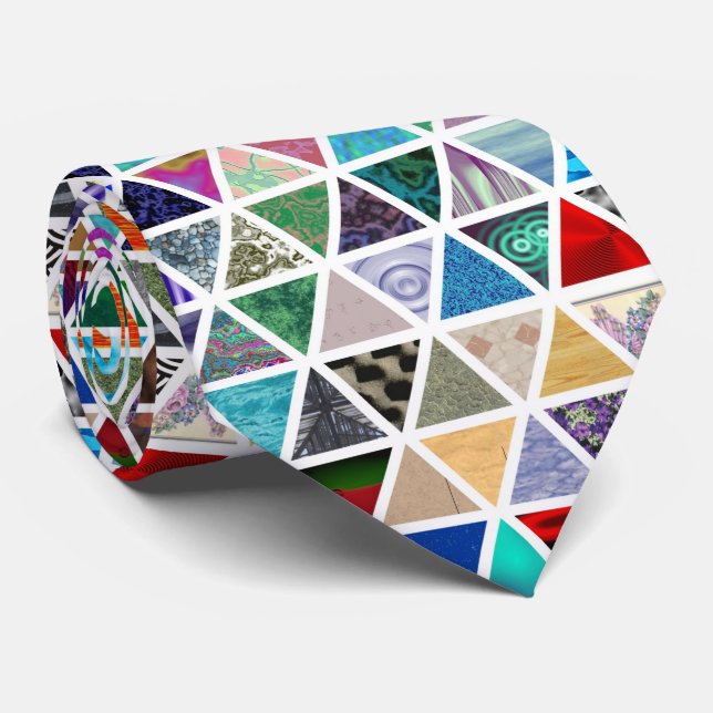 Cravate Textures triangulaires (Roulé)