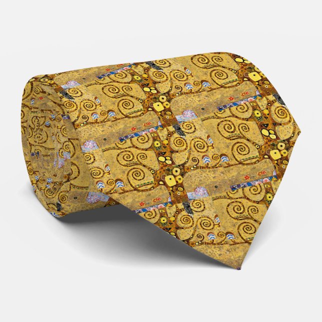 Cravate “ The Tree of Life ” , Gustav Klimt ネクタイ (Roulé)