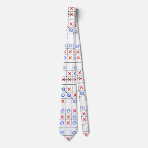 Cravate Tic tac orteil motif