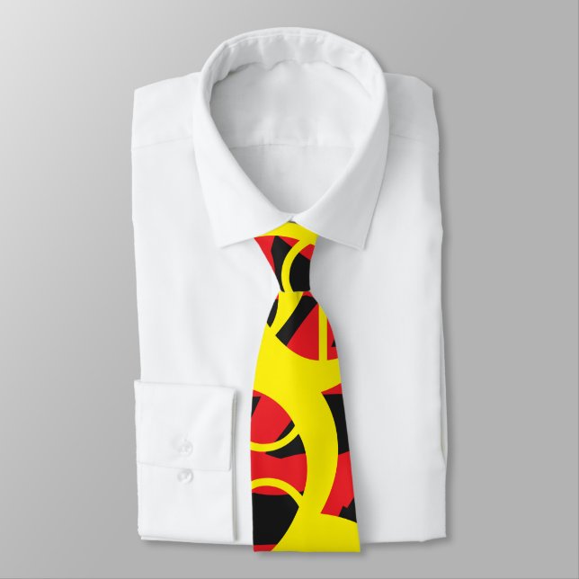 Cravate Tie d'art abstrait (Attaché)
