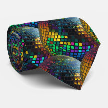 Tie de concepteur de soirée dansante - Boule disco