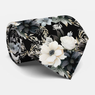 Cravate Tie de cou floral moderne   Occasions spéciales fo