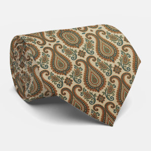 Cravate Tie de cou Jacquard Paisley   Style Vintage