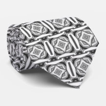 Tie de cou moderne monochrome abstrait