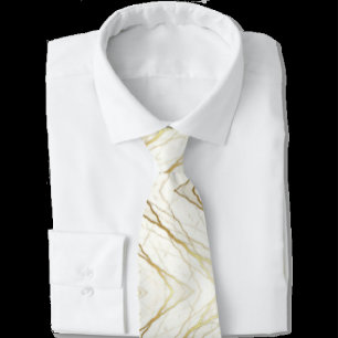 Cravate Tie de mariage et d'événement de luxe Marbre bla