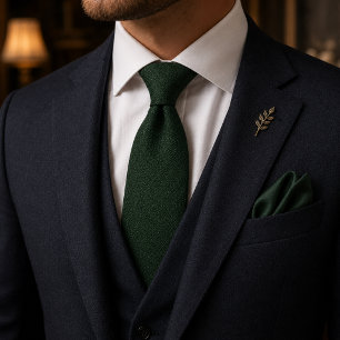 Cravate Tie de mariage vert émeraude   Luxe à l'ancienne