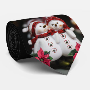 Cravate Tie de Noël, Bonhomme de neige