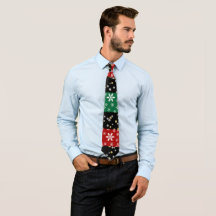 Tie Flocons de Neige Et Diamants