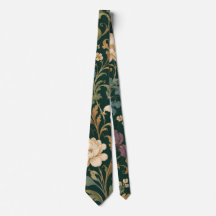 Tie florale baroque de luxe