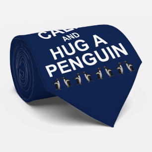 Cravate Tie Gardez votre calme et faites un câlin à un pin