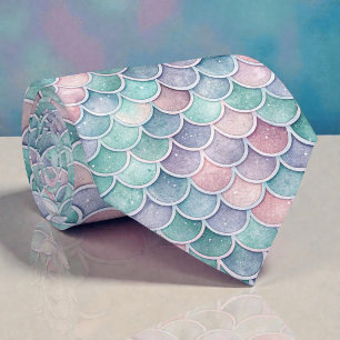 Cravate Tie Glam Couleurs Pastel Sirène