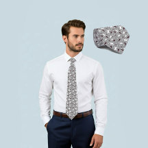 Tie grise Geo étoile et motif triangle