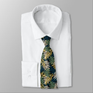 Cravate Tie Homme Palmiers Tropicaux 