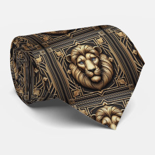 Cravate Tie Lion Rugissant Mode Masculine pour Hommes
