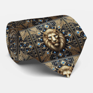 Cravate Tie Lion Rugissant Mode Masculine pour Hommes