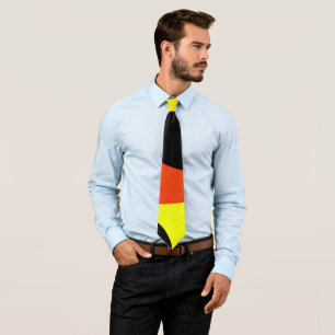 Cravate Tie minimaliste bleu jaune Vibes Positives