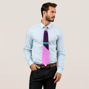 Cravate Tie minimaliste violet pastel Vibes Positives