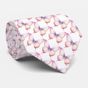 Cravate Tie papillon blanc pour le cou