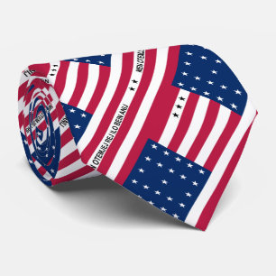 Cravate Tie patriotique de l'atoll de Bikini à drapeau de 