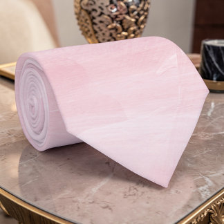 Cravate Tie personnalisé aquarelle rose clair